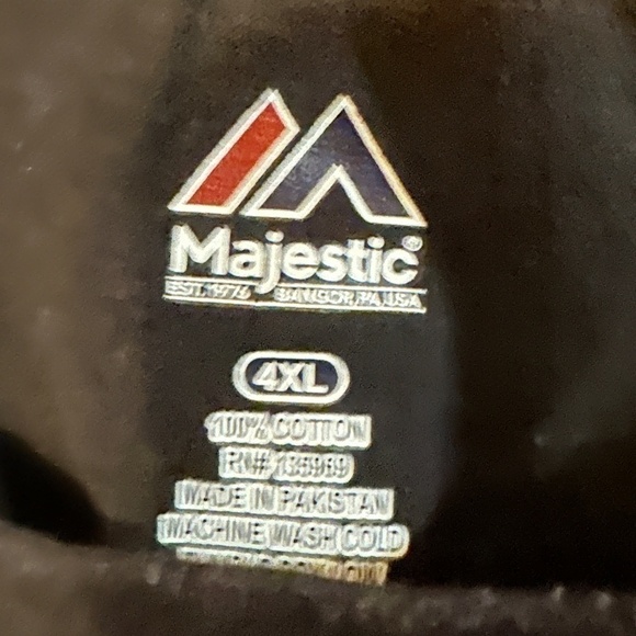 Majestic MLB Arizona Diamondbacks Black Baseball T Shirt Tee 4XL - Picture 4 of 5